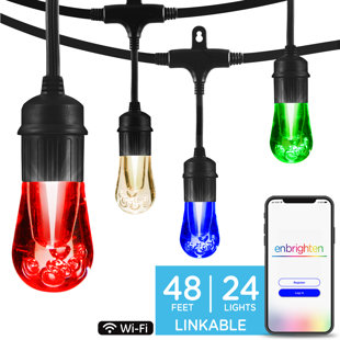 Enbrighten LED 6D USB Charging Lantern, Black