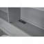 Lit plateforme avec couchette, tiroirs et prises USB, gris