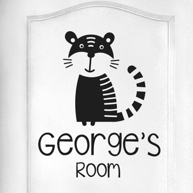 Animals Wall Decal, Black