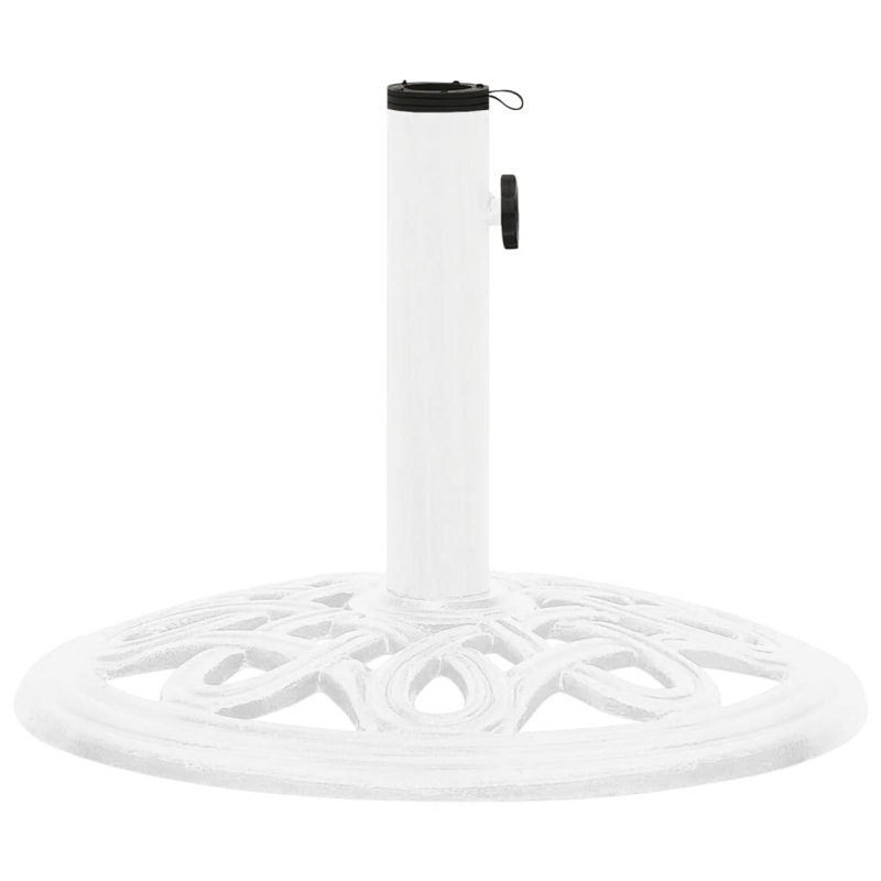 Gurley 9.4kg Cast Iron Free Standing Umbrella Base, White 