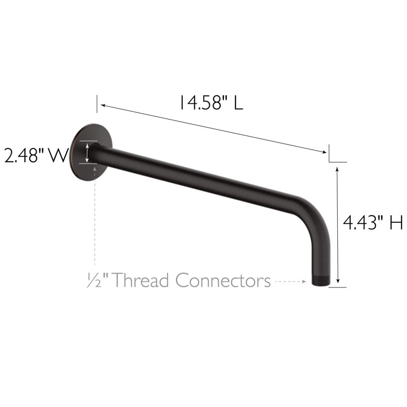 Shower Arm and Flange, Oil Rubbed Bronze