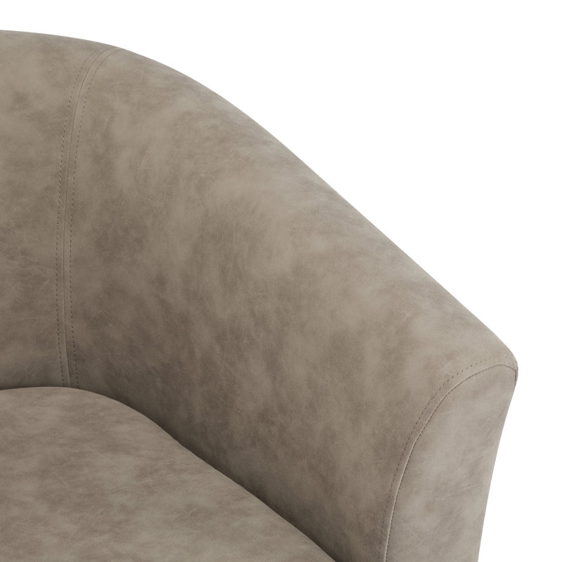 Fauteuil demi-tonneau Wilmore, Abricot