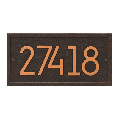 Modern Address Plaque