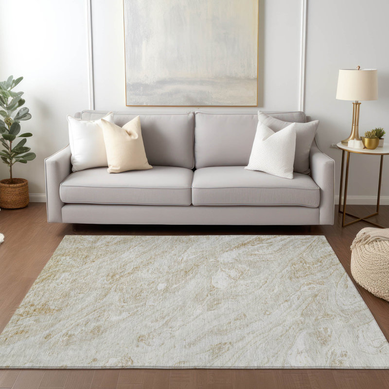 Candece Abstract Indoor / Outdoor Rug, Rectangle 3' x 5'
