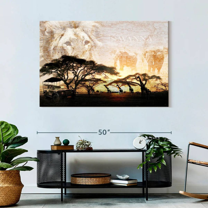 Ravi Savanna, 32" H x 48" W