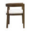 Ensemble de table de salle à manger à piédestal rond 5 pièces avec chaises rembourrées Logan-122543379
