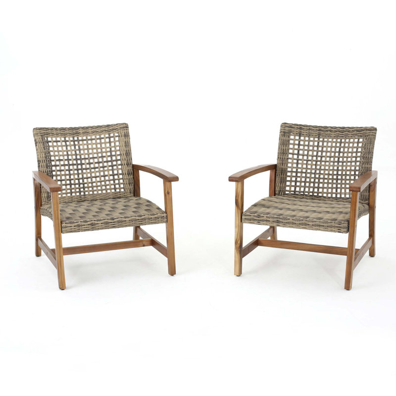 Fauteuil d'appoint moderne Cafe Ambiance, Noyer, Brun