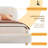  King Size Curve-Shaped Headboard Boucle Fabric Upholstered Bed Frame, With Metal Frame No Spring Box Needing Bed-1482493237-1490069398