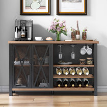 FUNKOL Large Capacity Kitchen Sideboard Storage Cabinet (wine