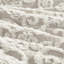 Édredon taupe très grand, 100% coton avec broderie en chenille élégante et rembourrage attrayant