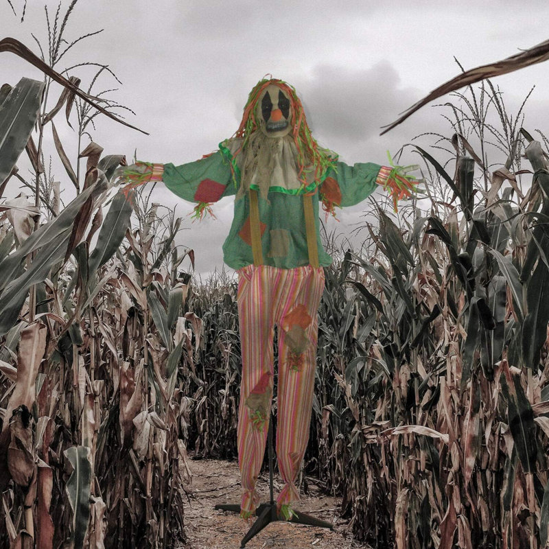 73" Standing Clown Halloween Animatronic