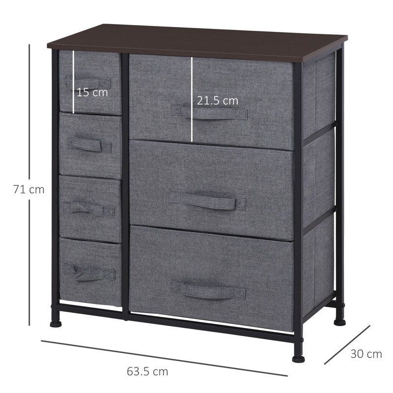 Caudillo 63.5cm W 7 - Drawer Chest of Drawers