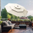 Parasol de patio 10 pi avec base
