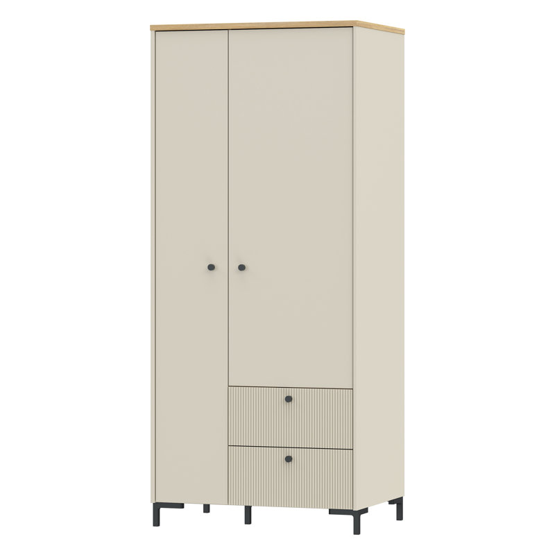 2 Door Manufactured Wood Wardrobe
