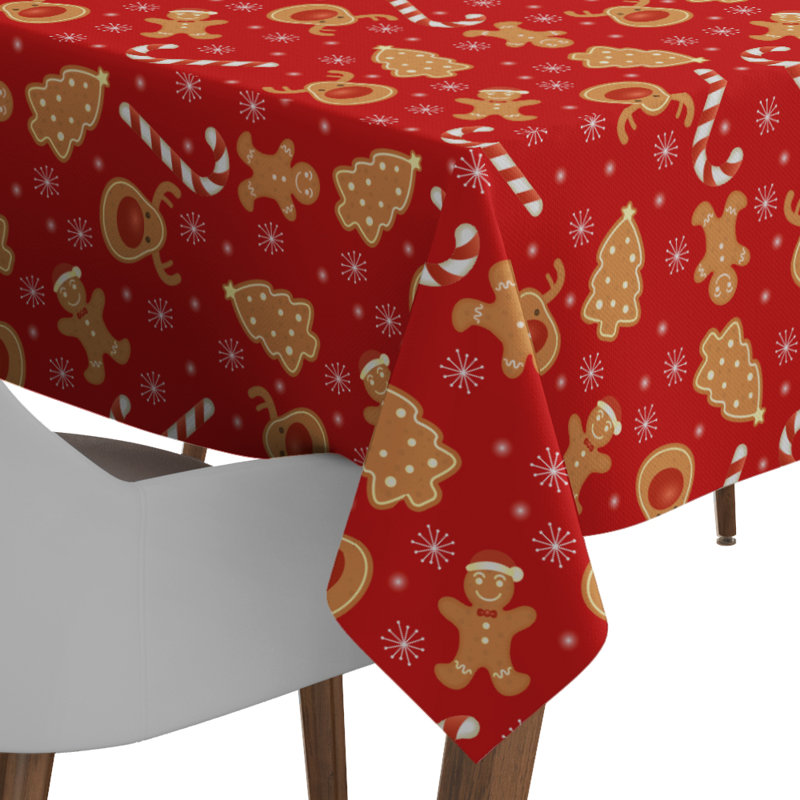 Nappe de Noël abstrait brantice, L 102 po x l 52 po