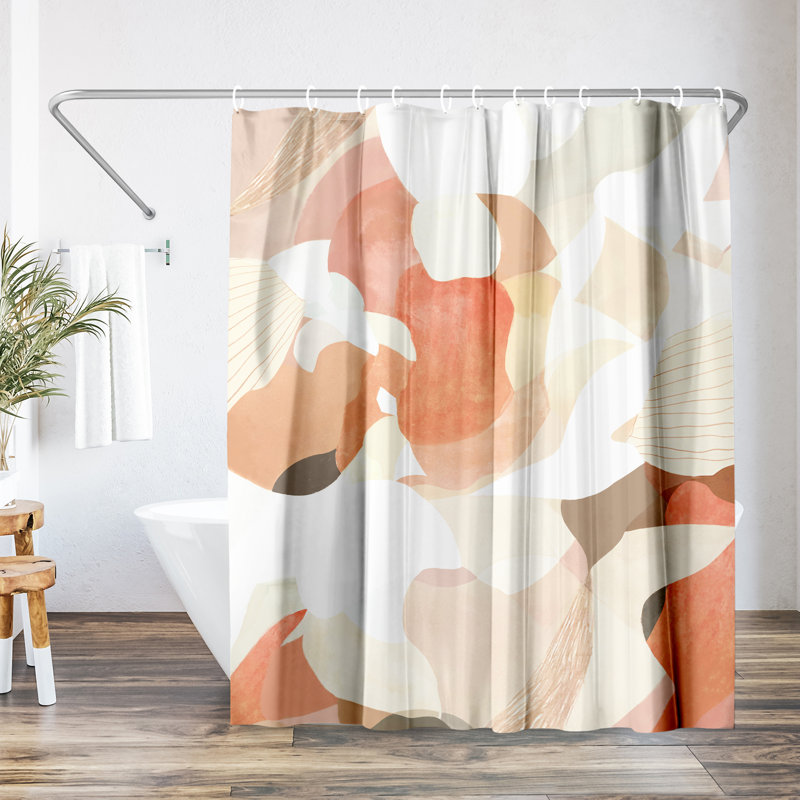 Abstract Shower Curtain Interlude by Louise Robinson