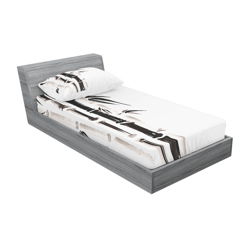 Microfiber Sheet Set, Twin Sheet Set with Fitted Sheet