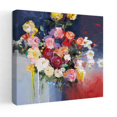 Fleurs blanches, art contemporain abstrait