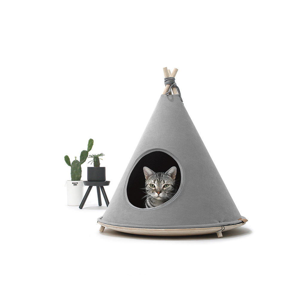 Archie & Oscar™ Holmquist Canvas Hooded Pet Bed & Reviews Wayfair