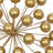 Cosmoliving By Cosmopolitan Gold Metal Modern Sculpture, Abstract