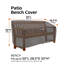 Jaylon Water Resistant Patio Bench Cover with 2 Year Limited Warranty