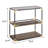 Console Table, Black/Gold & Smoky Glass