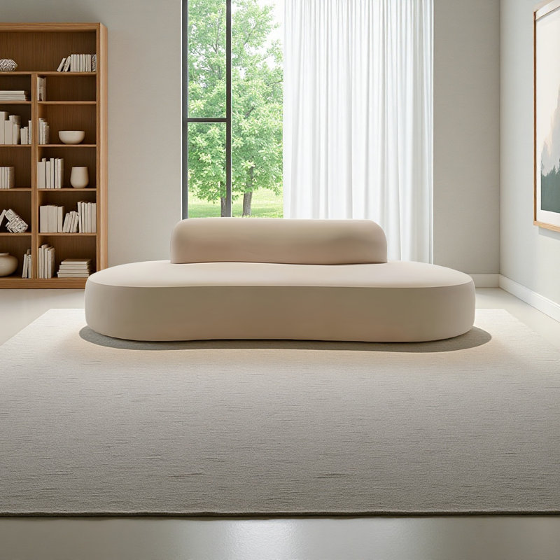 Canapé modulaire Modern Modern, Flanelle blanche