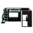 L-Shape Twin Size Gaming Loft Bed With RGB LED Lights And USB Ports, Solid Double Loft Bed With TV Stand & Storage Shelves-796930082