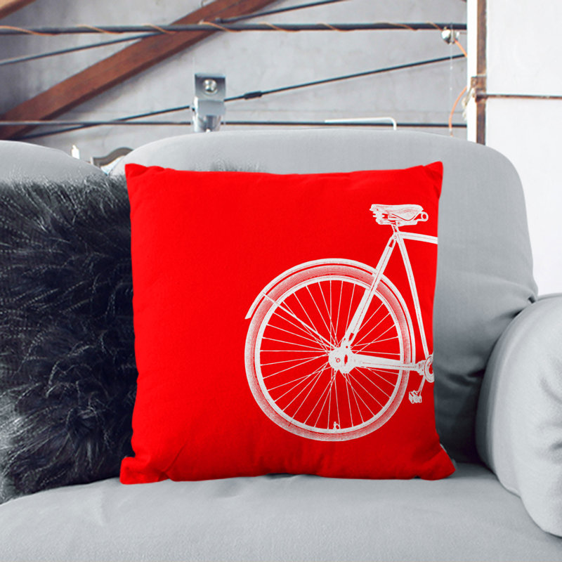 Square Cushion, 55cm H x 55cm W x 20cm D, Black