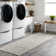Latrissa Moroccan Flatweave Wool Charcoal/Cream Area Rug
