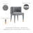 Maya Modern Tufted Velvet Upholstered Elm Wood Dining Side Chair in Gray-91028778