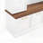 4-IN-1 Elegant Hall Tree with Golden Hooks & Handles, Practical Entryway Walnut Bench with Adjustable Shelves, 76.7H Farmhouse Wooden Style Coat & Shoe Rack for Mudroom-129333390