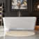 67" X 31" Back To Wall Rectangular Alcove Soaking Acrylic Bathtub In White, With Polished Chrome Overflow