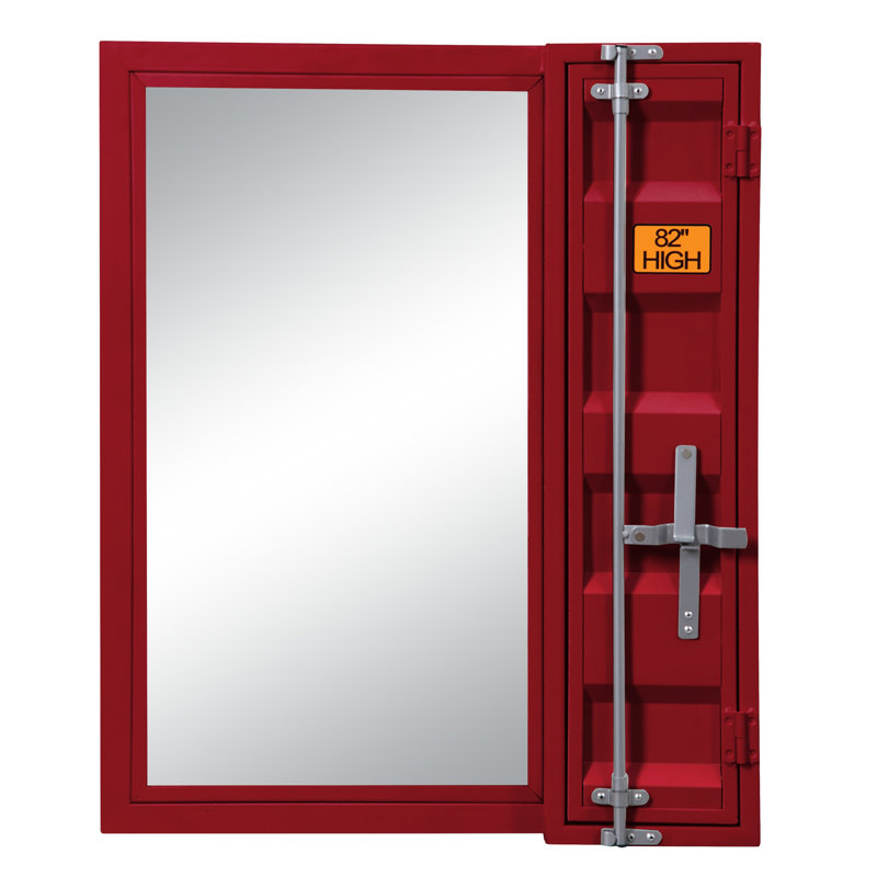 Miroir de salle de bain Cargo, Rouge