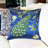 Embroidered Satin Reversible Pillow Cover