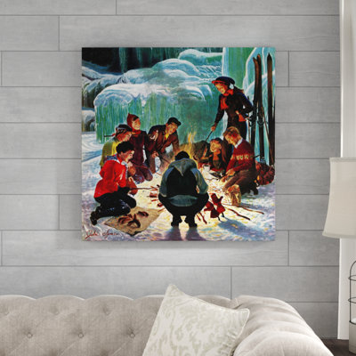 " Apres Ski Bonfire " by John Clymer