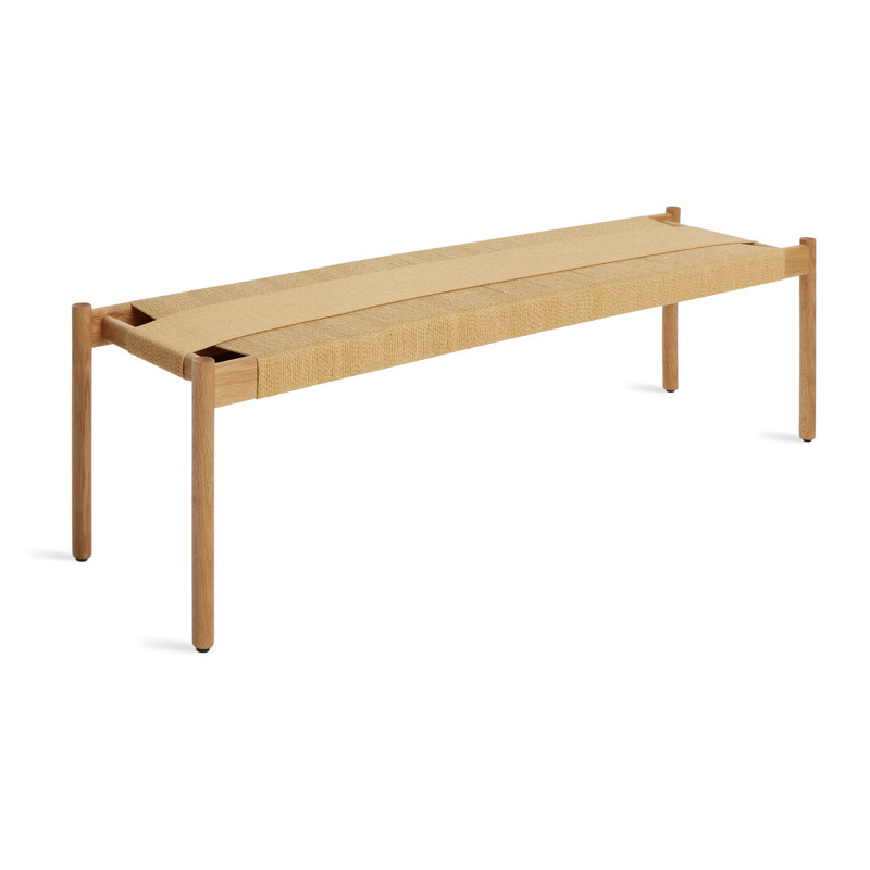 Invitation Bench, 18" H x 48" W x 18" D, White Oak