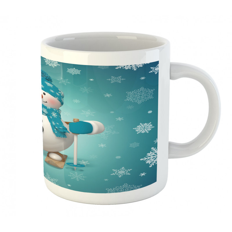 Grande tasse à café bonhomme de neige