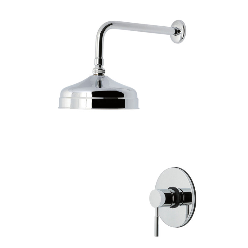 Kingston Brass Concord Single-Handle 2-Hole Wall Mount Shower Faucet, Polished Chrome