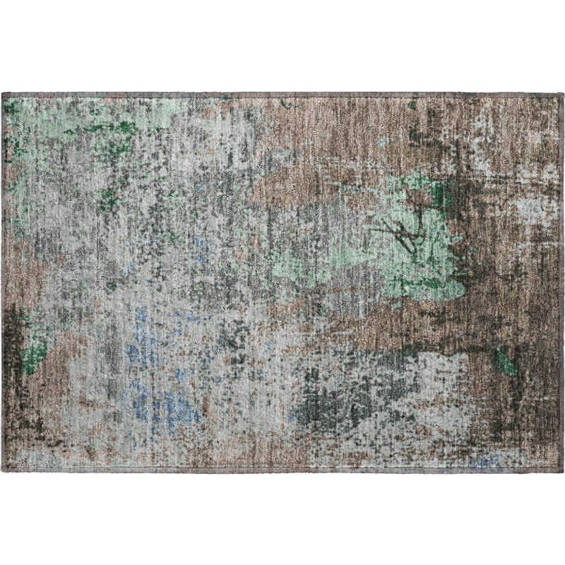 Premium Machine Washable Mayfield AMF1911 Abstract Rug, Rectangle 1'8" x 2'6"