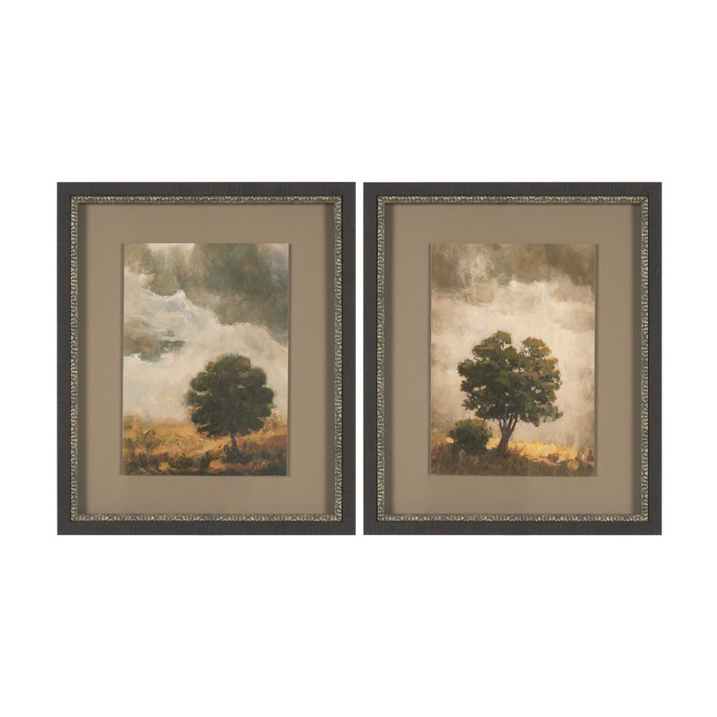 «Memorable Sky» par Studio A, reproduction d'art encadrée à la main mat sous verre, 2, 46.0L x 1.6W x 25.5H