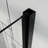 30 - 31.2" Adjustable Width Pivot Glass Shower Door, 1/4 Inch (6mm) Tempered Glass, 180° Pivot, Heavy Duty Zinc Alloy Handle, Water Leakage Prevention Magnetic Strips Black Finish, Rotatable Bi-119004634