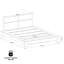 Zen - Lit plateforme avec tête de lit - Assemblage facile, aucun sommier requis-118614690