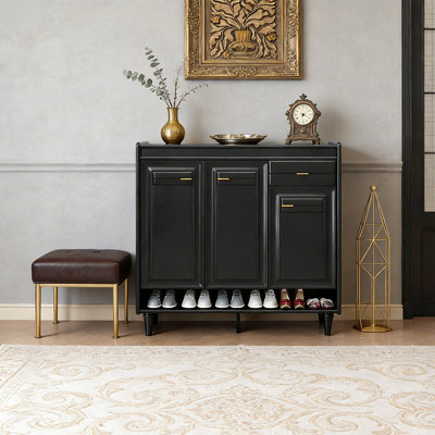 Armoire à chaussures vintage minimaliste de style italien