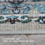 Tapis oriental à motif floral lavable à la machine.-1893307663