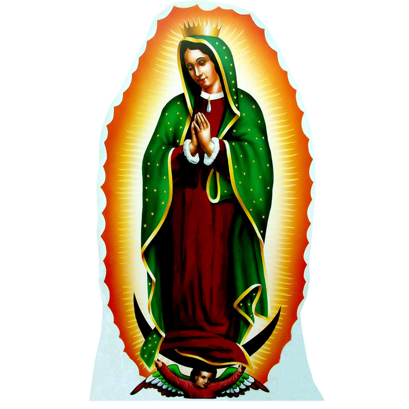 Support en carton guadalupe bougon of Religious