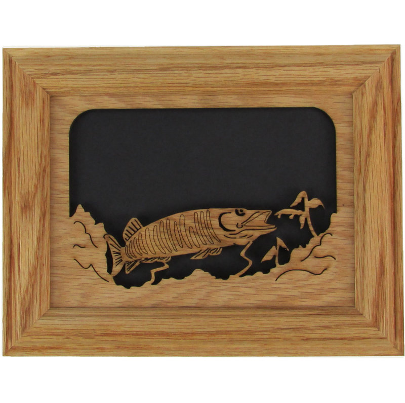 Oak Solid Wood Picture Frame with Mat