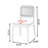 Cerise Solid back side Chair(Set of 2)