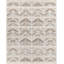 Tapis beige / gris noué à la main Kidus-930549952