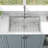 33" L Single Bowl Stainless Steel Drop In Kitchen Sink With Drain Assembly